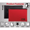 Better Office Products Fireproof Document Bag, 13.4in. x 9.4in. Safe Storage Bag, Water-Resistant Material, 2PK 24502
